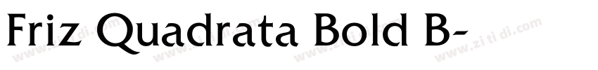 Friz Quadrata Bold B字体转换